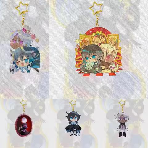 Anime The Case Study of Vanitas 6CM Acrylic Keychain Cosplay Characters Ornament Accessories Christm