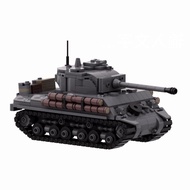 MOC-176967Domestic Building Blocks Military Series Compatible Lego M4A2E8 Sherman Creative Tank Mode