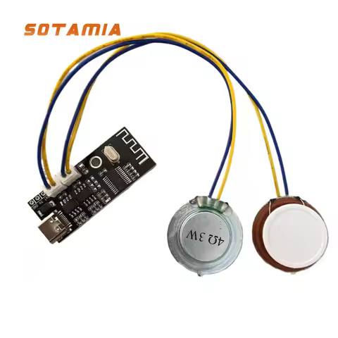 SOTAMIA 27MM Resonance Vibration Speaker 4 Ohm 3W DIY Bluetooth Speaker 5Wx2 Bluetooth Power Amplifi