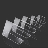 Bjiax Business Card Holder Premium Acrylic L Shape Scratch Proof Sturdy Durable Display for Office Hotel Meeting