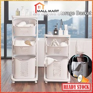 MallMart Laundry Basket 2/3 Tier Laundry Baskets Bathroom Storage Basket Clothes Storage Rack