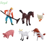 LLOYD Figurines Duck Goat Farmland Worker Home Decor Crafts DIY Accessories Fairy Garden Ornaments