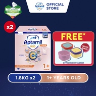 [VALUE TWIN PACK] Aptamil KID C-SynB Growing Up Formula - 1+ Years 1.8KG X 2 (Susu Milk Powder 奶粉)