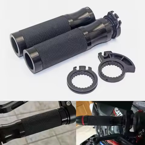 Universal 7/8'' 22MM Motorcycle CNC Rubber Gel handle bar grips For Ymaha TMAX 500 530 560 SX/DX TMA