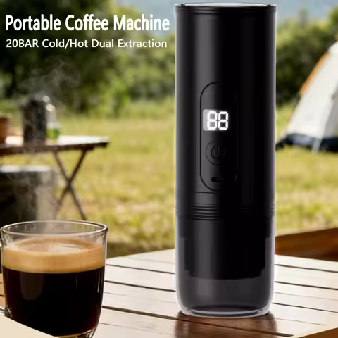 Portable Coffee Machine Wireless Heating Concentrate Coffee Extractor Coffee Powder/capsules 3in1 51