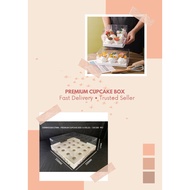 premium cupcake box 16 holes/kotak cupcake/transparents cupcake box