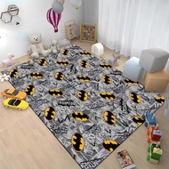 Batman Rug Area Rug, Upgraded Non-Slip Rectangular Plush Rug, Kids Bedroom Home Decoration Baby Room