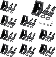 GETLITOOL Aluminium Profile Angle Mounting Material, 10-Piece Aluminium Profile 30 x 30 Groove 8 Ang