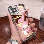 Case For Samsung A22 5G A22s 5G F42 5G Cute Rabbit Phone Transparent Silicone Protective Cover Shock