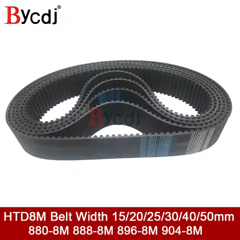 HTD 8M synchronous belt C=880/888/896/904 width 15/20/25/30/35/40/50mm Teeth 110 111 112 113 HTD8M T