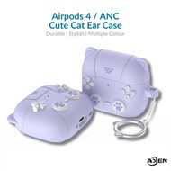 Airpods 4 & ANC Compatible Cute Cat Ear Gamepad Design Silicone Case - Shockproof Cover