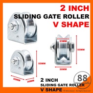 2" &amp; 2 1/2" gate roller auto gate roller roller gate wheel folding gate roller gate roller bearing gate bearing roda pagar