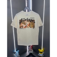 T-shirt Evisu/ Baju Evisu Uniseks T-shirt Lengan Pendek Bercorak T-shirt Pasangan T-shirt Trendy T-s
