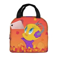 Tweety Bird Lunch Box Women Mens Reusable Insulated Lunch Tote Bag,Insulated box