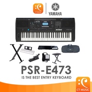 [กทม.จัดส่งด่วน] Yamaha PSR-E473 Portable Keyboard คีย์บอร์ดไฟฟ้ายามาฮ่า รุ่น PSR-E473 ฟรีขาตั้ง X ประกันศูนย์ 1 ปี PSR E473 PSRE473 PSR473 PSR 473