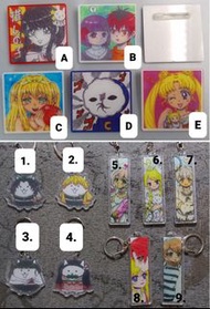 同人產品 匙扣 襟章 水星魔女 我推的孩子 貓咪大戰爭 鬼滅之刃 芙莉蓮 美少女戰士