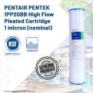 PENTAIR PNR-BB-1-20B-E 1PP20BB 20inch PNR HF Pleated Filter Sediment Cartridge (1micron washable)