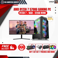 [BRANDNEW PLUG & PLAY] RYZEN 7 5700G ,16GB DDR4 , 512GB NVME , VEGA 8 GRAPHICS FREE CHANGE CASE!