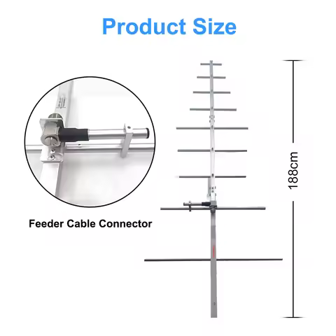 Yagi Antenna Yagi-AY09 UHF 430-450MHz SO239 Connector Fit For TYT MD-380 MD398 NOTE PX-777 Two Way R