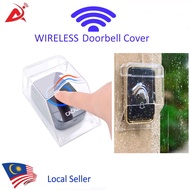 Waterproof  outdoor Transparent Cover For Wireless Doorbell home Door Bell Ring Chime Button  Augree