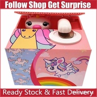 Eating Coins Unicorn Piggy Money Bank Toys Electric Money Bank Home Decoration Money Saving Gifts fo