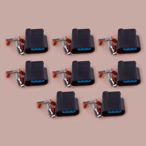 8 Sets Ignition Coil Pack Connector Plug Housing Terminal Clip TRC-7035a-2.0-21k Fit for Honda K-Ser