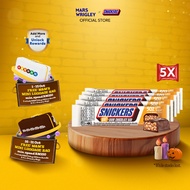 -MINGYU's Favorite- [Bundle of 5] Snickers Oat Dark Chocolate Sugar Reduction 38g Chocolate / Rechar