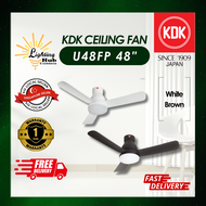 KDK Ceiling Fan (U48FP)/ DC MOTOR / TRI-TONE LED LIGHT/ WITH REMOTE CONTROL / 3 BLADE