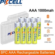 8PC PKCELL AAA Battery 1.2V NiMH AAA Rechargeable Batteries 1000mah aaa Clock Toys mouse battery And