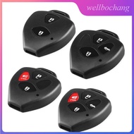 Modified For Toyota WISH/COROLLA/Innova/Fortuner/Hilux/Camry etc.2/3/4/ Buttons Remote Key casing (no key blade)--HAPPY DIY