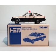 Tomica ITOYOCARD SERIES TOYOTA COROLLA LEVIN AE86 PATROL CAR