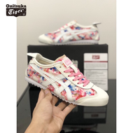 New Onitsuka Tiger Shoes 66 Lace-up Cow Leather Tigers Shoes Non-slip Men's and Women's Sports Running Shoes
