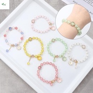 KANGNMY Bohemian Bracelet, Lucky Elastic Korean Daisy Bracelet,  Multicolor Handmade Bracelet Bohemi