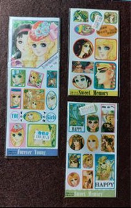 復古少女漫畫貼紙 伯爵千金貼紙 尼羅河女兒作者 細川智榮子