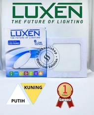 LAMPU DOWNLIGHT LED PANEL INBOW 12W 12 W WATT LUXEN KOTAK BERGARANSI - Putih
