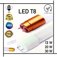 [SIRIM] LED T8 2ft/4ft 13W/20W/25W/30W Extra Bright Tube Lampu Kalimantang Daylight/Cool White/Warm White