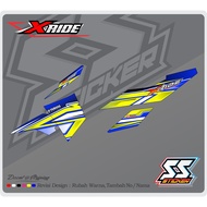 YAMAHA X RIDE MOTORCYCLE STRIPING STICKER Design 01