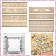 [AutostoreMY] 4x Diwali Rangoli Stencils Vine Pattern Painting Stencil Botanical Stencils Set for Cl