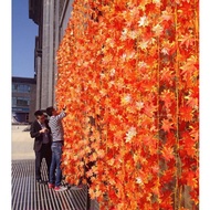 Fake flower plants Decore decorative vines (Combo bundle of 12 vines) blue and pink