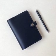 Logbook A6 皮革筆記本/書衣/手帳 -海軍藍 客製化禮物