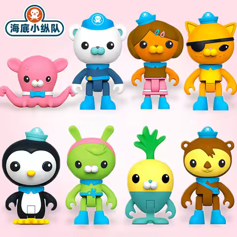 8PCS Octonauts Figures OctoPod Models with Action Figures - Educational TV Cartoon Toys for Children