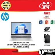 @HP 15-FD0057TU - GOLD (I5-1335U, H&S, 8G, 512SSD, IRISX, 15.6'FHD, W11, RSLOTX1, SSLOTX0)