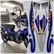Yamaha F1ZR Fizr Caltex Motorcycle Striping Stickers biru