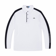 2023 new autumn golf clothing men's long-sleeved T-shirt POLO shirt lapel quick-drying sports breathable clothing J.LINDEBERG Titleist DESCENNTE Korean Uniqlo ☌℡㍿