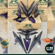 Coverset Bodyset NVX V1 NVX AEROX -155 BATMAN PURPLE RED STICKER TANAM