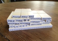 丸丸貓月曆印章(一套組)