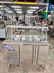 4尺沙拉吧工作台冰箱/展示冰箱 220V  使用兩年 乾淨漂亮要買要快 🏳️‍🌈萬能中古倉🏳️‍🌈