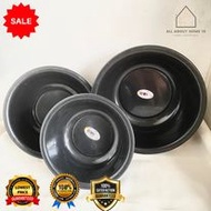 3 in 1 Black High Quality Plastic Basin/Batcha/Planggana, Laundry/Kitchenware
