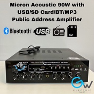 2 Zone 90W with USB/SD Card/В/MP3 Public Address Amplifier Micron Acoustics GA-2902BT