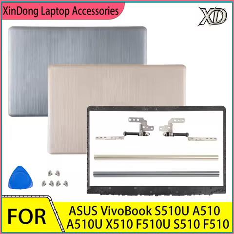 Plastic Case For VivoBook S510U A510 A510U X510 F510U S510 F510 LCD Back Cover/Bezel/Hingescover 15.
